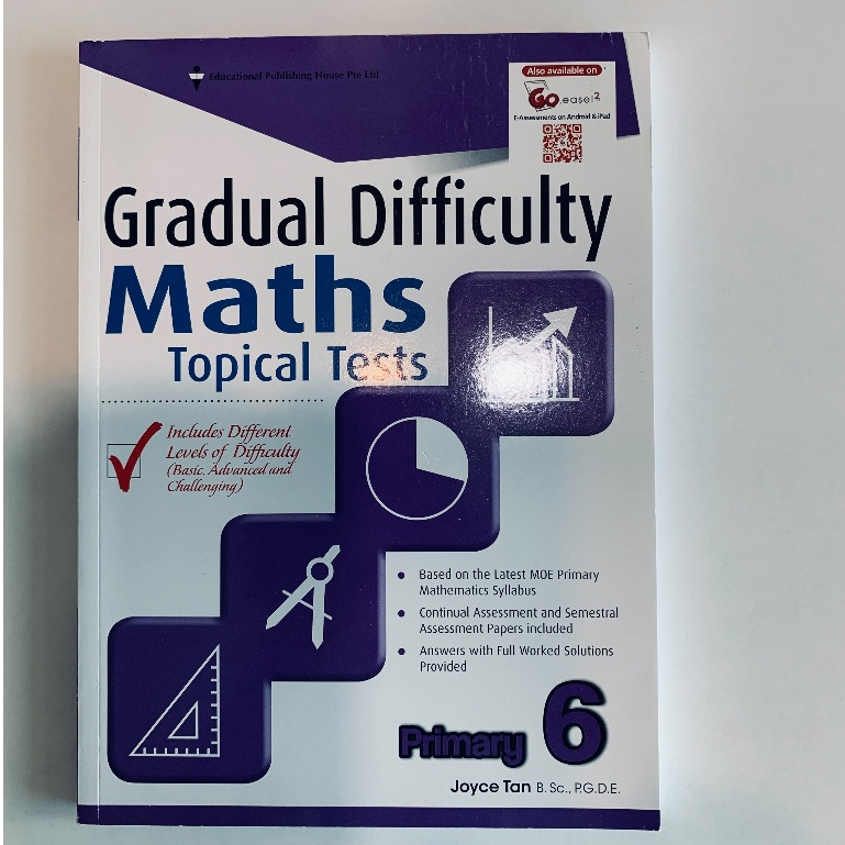 หนังสือมือสอง หนังสือเรียนคณิตศาสตร์ภาษาอังกฤษ Gradual Difficulty Maths Topical Tests Primary 6 mathematics textbook