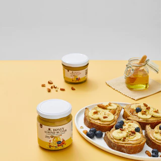 (พร้อมส่ง)เนยถั่วคลีน เนยถั่วอัลมอนด์รสน้ำผึ้ง เนื้อครั้นชี่ Crunchy Honey Almond butter
