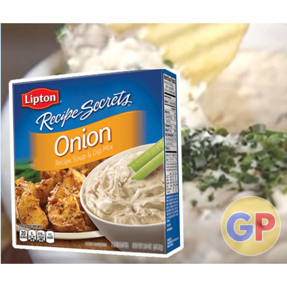 Lipton Onion Recipe Soup &amp; Dip Mix 56g. ผงทำซุปหัวหอม 56 กรัม