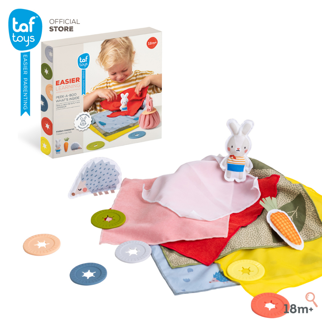 Taf Toys มีอะไรอยู่ข้างในห่อผ้า? Peek A Boo What’s Inside ของเล่นเสริมพัฒนาการ 18 เดือน ขึ้นไป