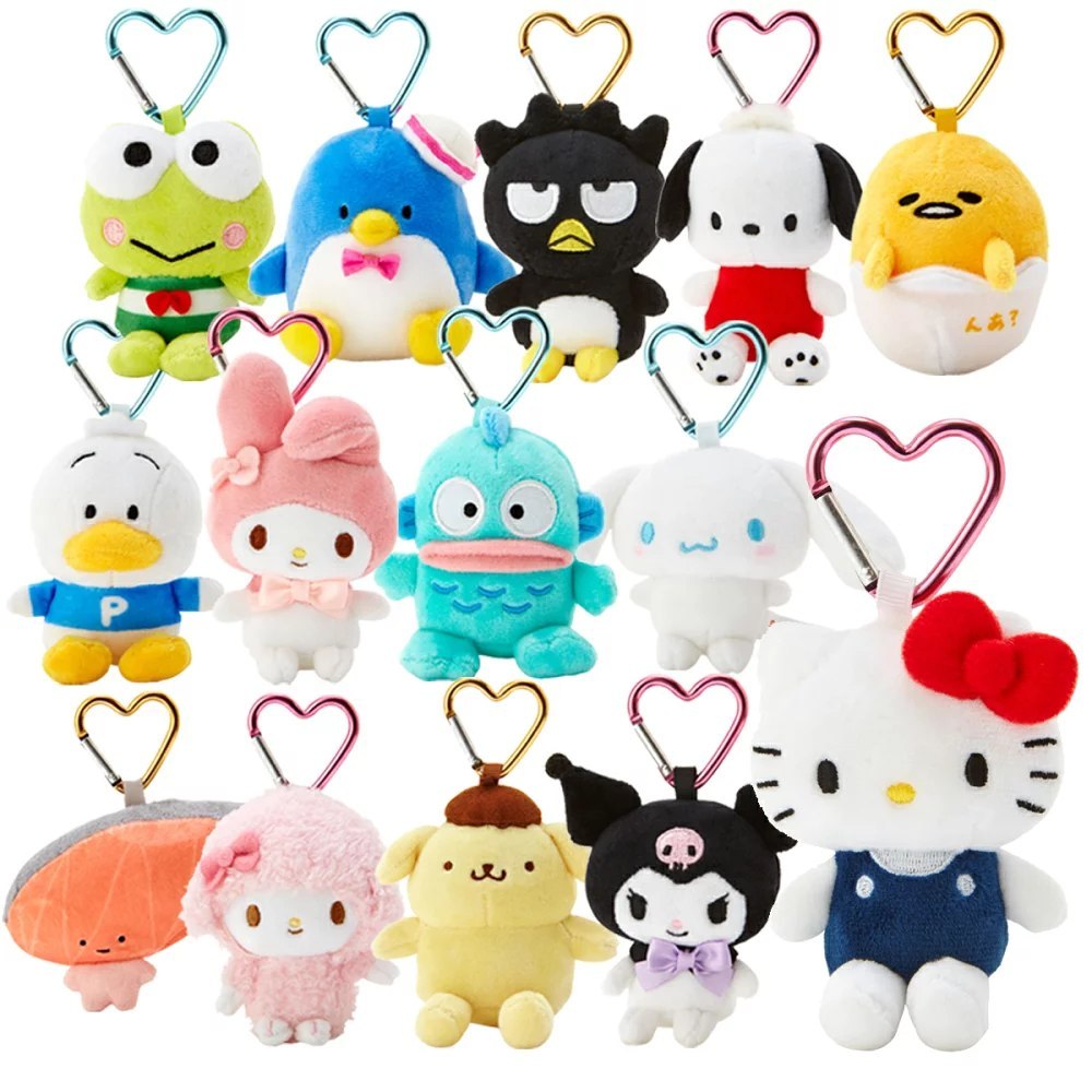 ซื้อในไลฟ์ลด50% พวงกุญแจตุ๊กตา ห่วงหัวใจ ประมาณ 8 x 4.5 x 9 ซม. mx Sanrio ku kt mm cn pc hg mp xo kr tx pn gu