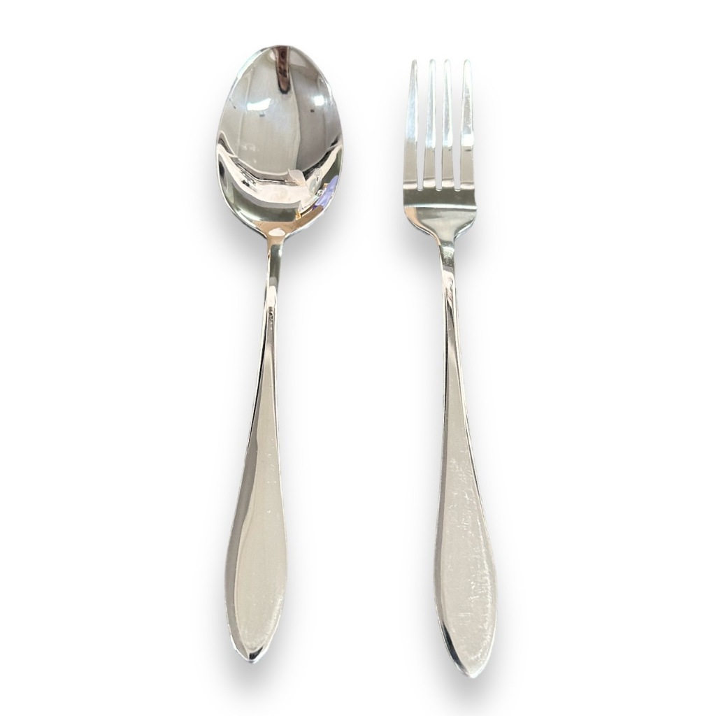 SALE ช้อนสแตนเลสปลายเฉียง,ปลายแหลม,ลายดอกไม้ - รูปที่ 2