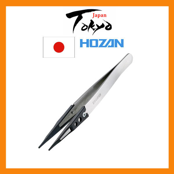 HOZAN ESD Tweezers คีมควบคุมไฟฟ้าสถิตย์ P-640-S