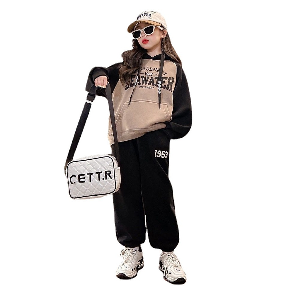 KIDSZONE ชุดเซ็ต 2 ชิ้น เสื้อแขนยาว+กางเกงขายาว เด็กผู้หญิง รุ่น A1701