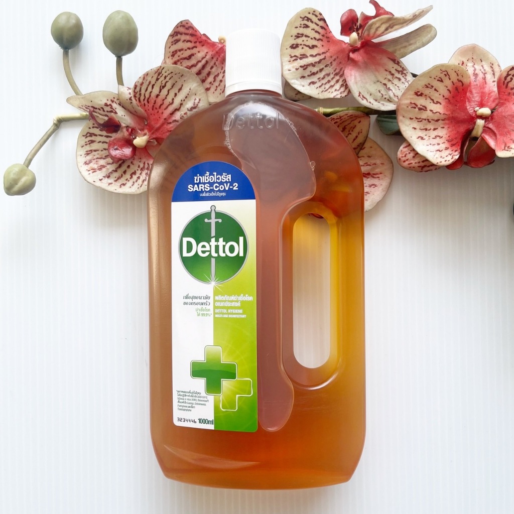 1000 ml. ผลิต 03/25 Dettol เดทตอล น้ำยาฆ่าเชื้อโรค ฆ่าเชื้อแบคทีเรีย ฆ่าเชื้อรา