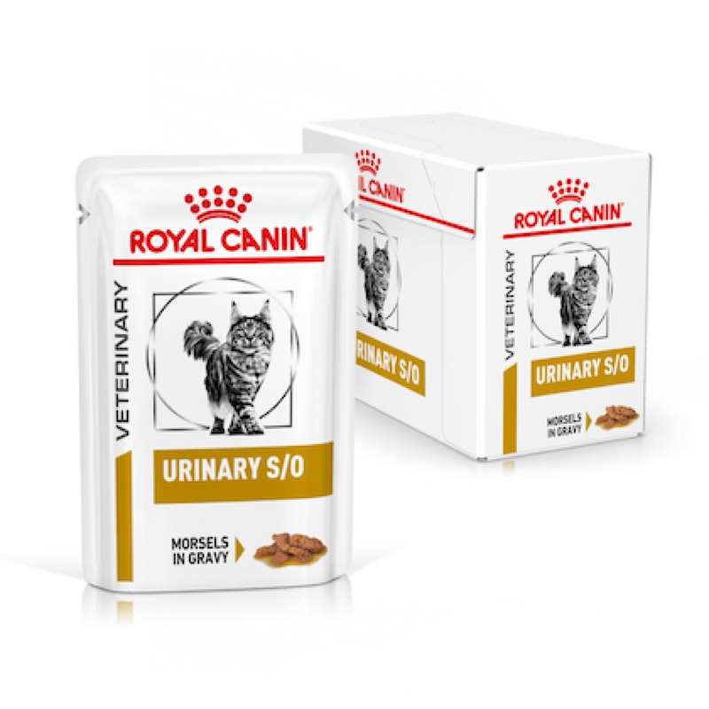 Royal Canin Urinary S/O แมว อาหารแมว โรคนิ่ว 12 ซอง อาหารเปียก Cat Pouch