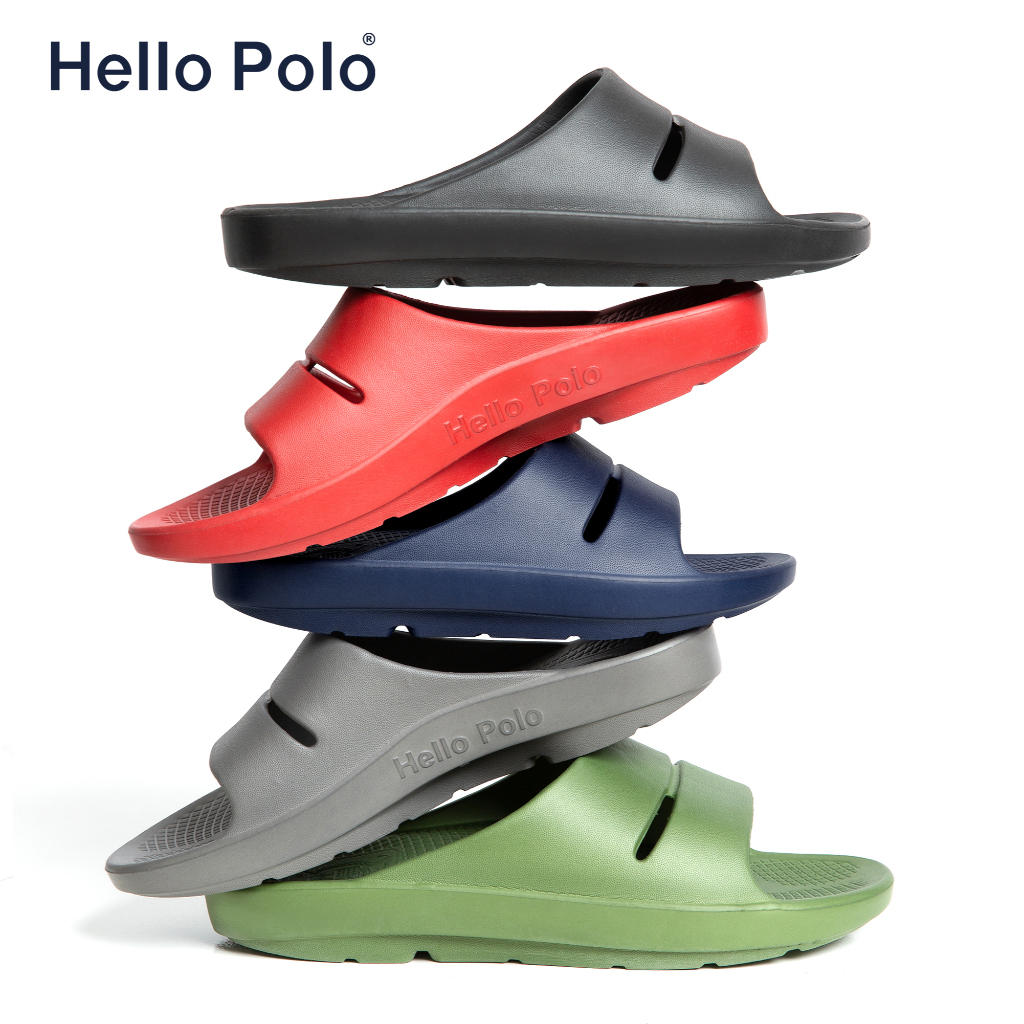 Hello Polo รองเท้าแตะเพื่อสุขภาพ กันลื่น ชาย นุ่มใส่สบาย ลําลองแฟชั่น บอกลาปัญหาสุขภาพเท้า เหมาะกับฤดู HP8001
