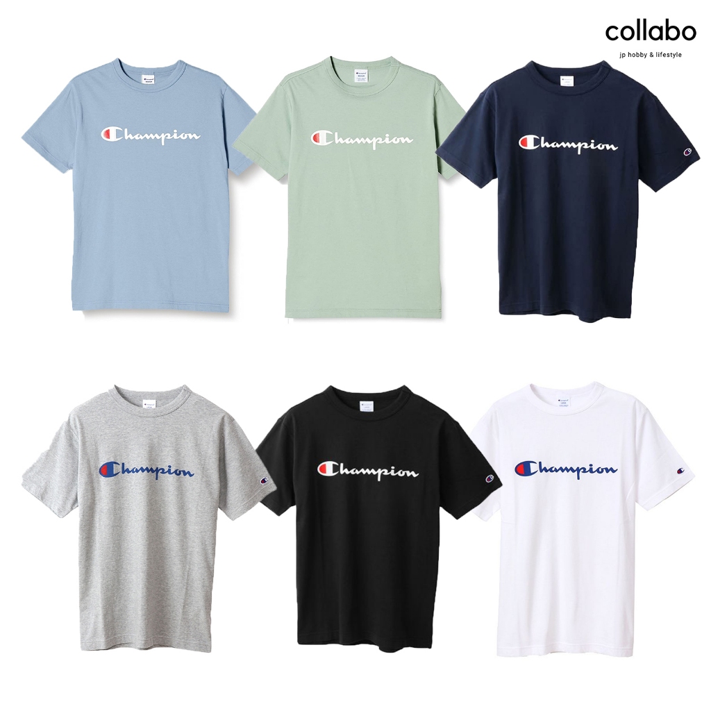Champion C3-P302 เสื้อยืดเเขนสั้นผู้ชาย, unisex ของเเท้ ผ้า cotton 100% นุ่มเบาใส่สบาย