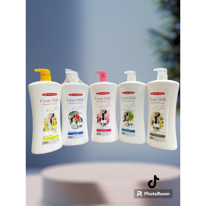 แคร์บิว Carebeau Goat Milk Shower Cream ครีมอาบน้ำปปริมาณ 1,000กรัม (เลือกกลิ่น)