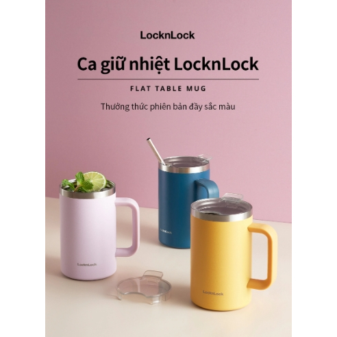 แก้วน้ำเก็บอุณหภูมิ LocknLock Flat Table Mug ความจุ 730 ml. รุ่น LHC4320 (คละสี) – โปรปัง