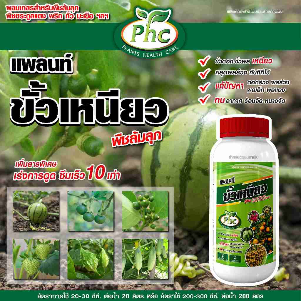 ขั้วเหนียว แพลนท์ ขั้วดอกเหนียว ขั้วผลเหนียว หยุดดอกร่วง ผลร่วง ดอกดก ผลดก แก้ปัญหาผลเล็ก ผลแดง ขนาด 500 ซีซี และ 1 ลิตร