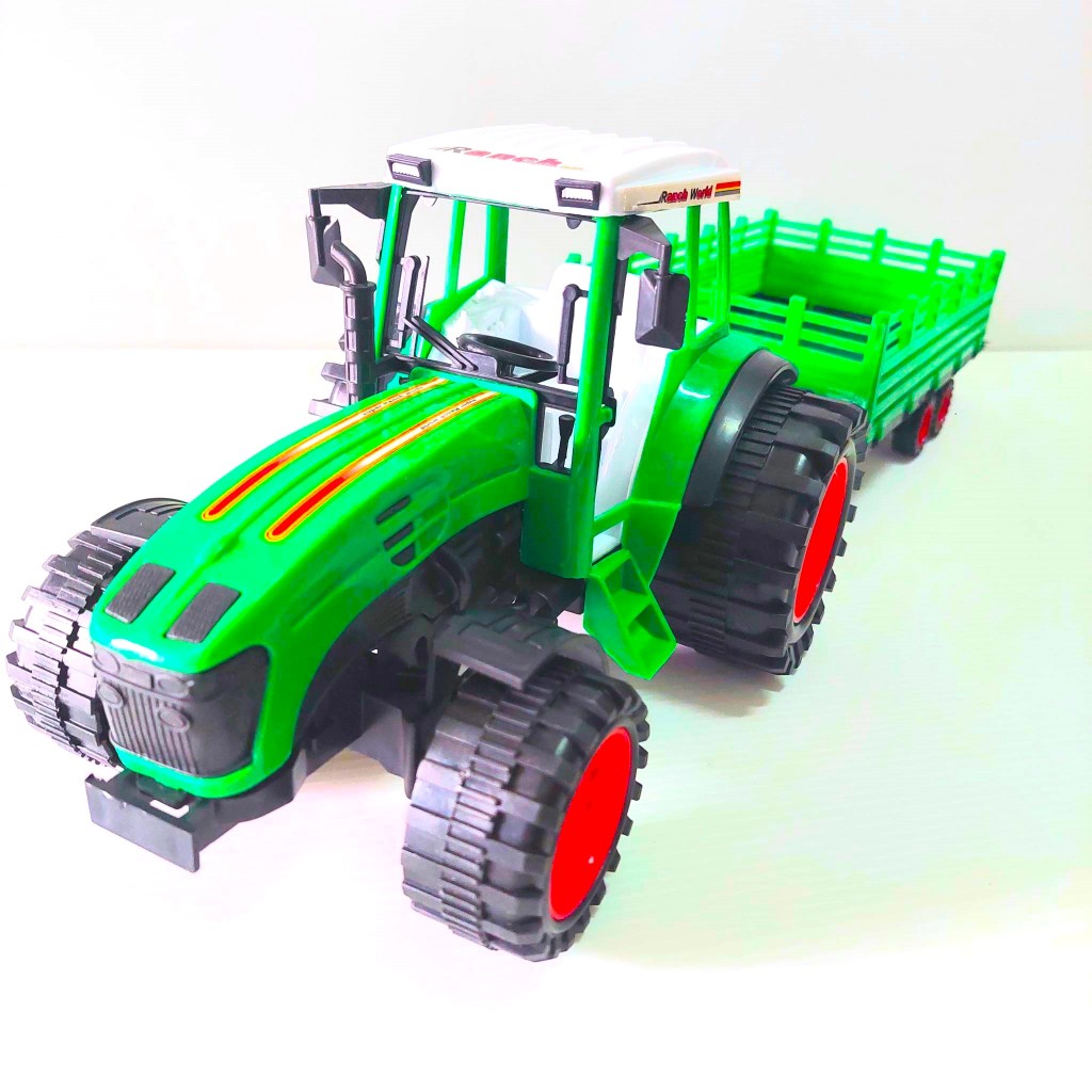 รถไถ คันใหญ่ มีคอก พ่วง ถอดแยกได้ สินค้า ตามรูป ตรงปก ถูกใจ เด็กๆ น้องๆ รถของเล่น รถเด็กเล่น 0488 - รูปที่ 2