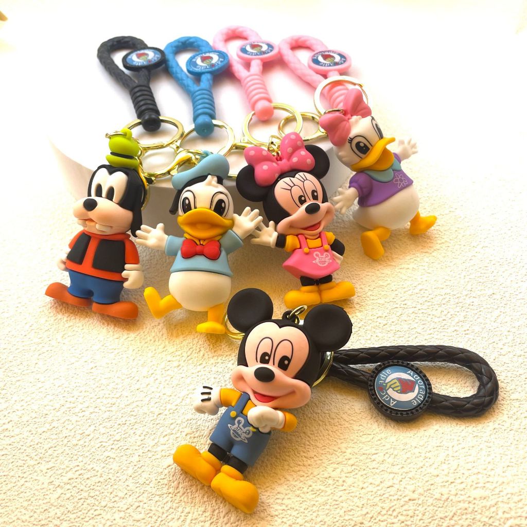 พวงกุญแจ การ์ตูน Mickey Minnie Mouse Goofy's Donald Duck พร้อมพวงกุญแจ พร้อมส่ง