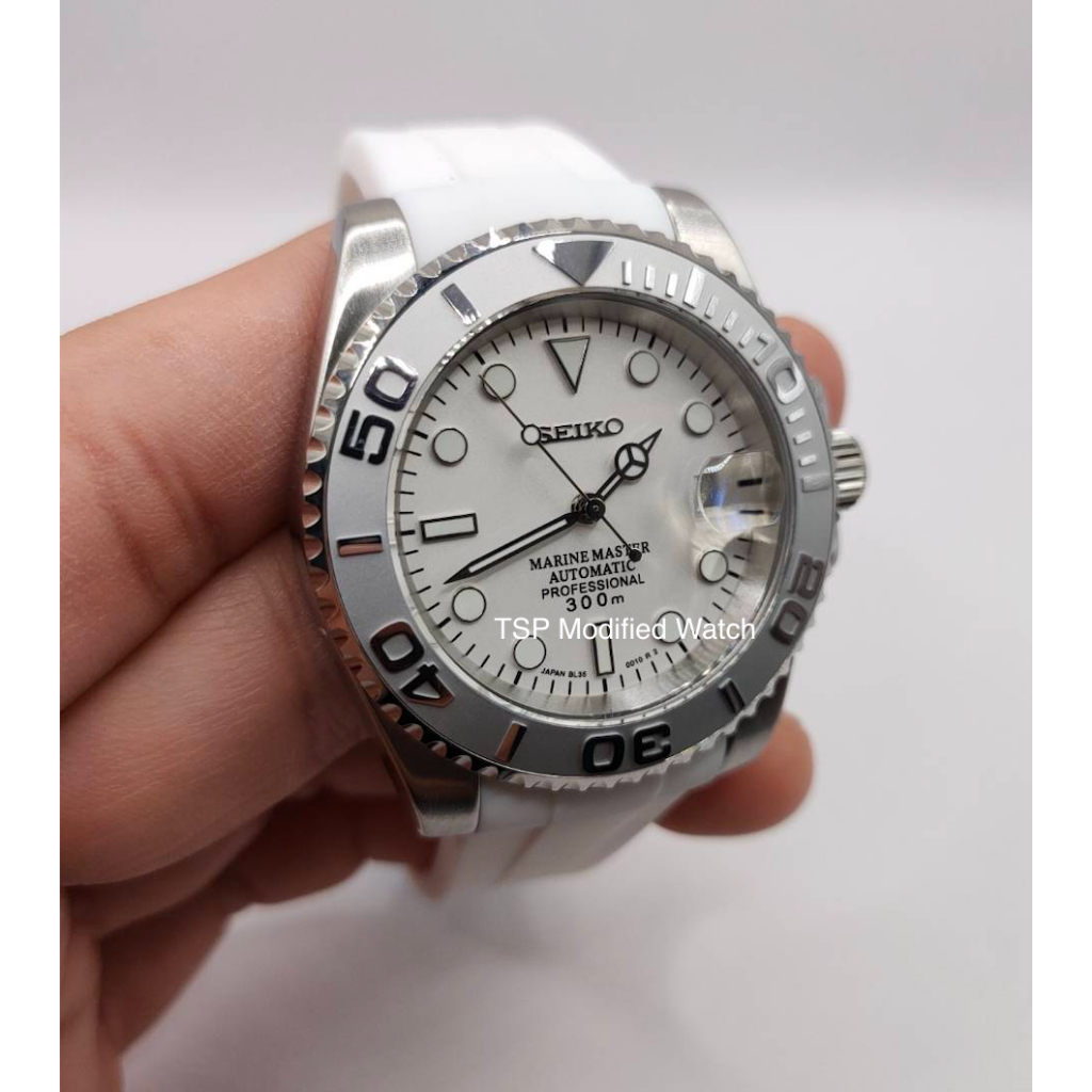 Seiko Mod Yacht Master White