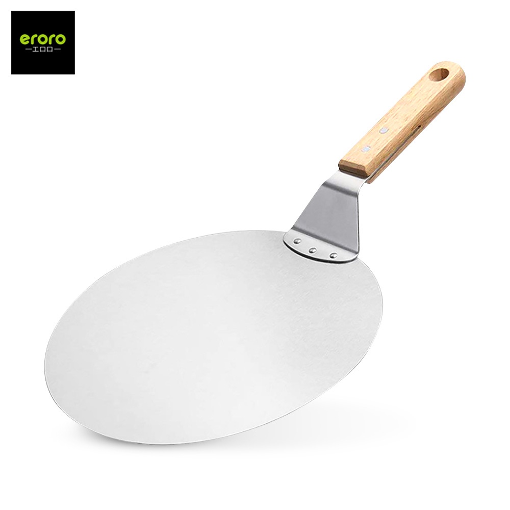 ERORO ไม้พายตักพิซซ่า สแตนเลส ทรงกลม 10 / 12นิ้ว Pizza Peel อุปกรณ์เบเกอรี่