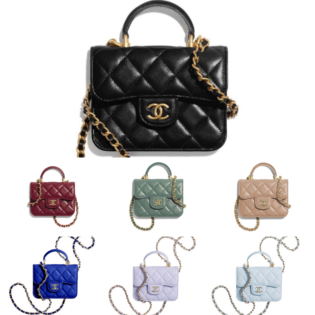 Chanel/Double C Chain/Crossbody Bag/แท้100%