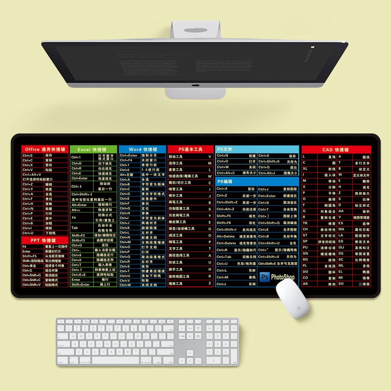 แผ่นรองเมาส์เล่นเกม แบบนิ่ม กันลื่น  สําหรับเล่นเกมคอมพิวเตอร์ ขนาดใหญ่ 80 x30 CM แผ่นรองเมาส์ คีย์บอร์ด เกมเมอร์