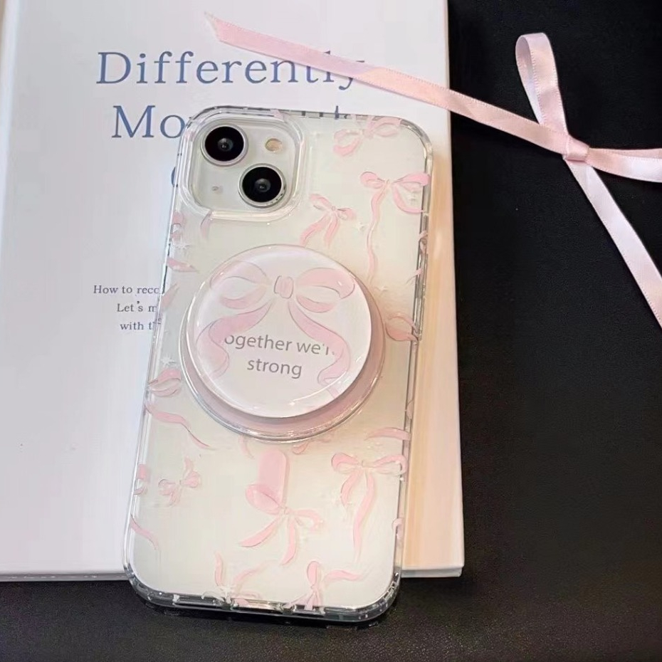 จัดส่งภายใน 24 ชม เคสไอโฟน 16 15 11 12 13 14 Pro Max โบว์หูกระต่าย แฟชั่น หวานสวย Case for iPhone สาวน่ารักหัวใจ