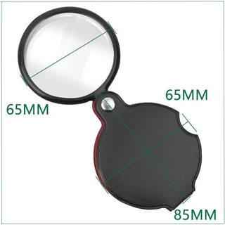 1051 แว่นขยาย 60mm พกพา คุณภาพสูง แว่นขยายหนัง แว่นขยายไฟตั้งแคมป์กลางแจ้ง 60 มม