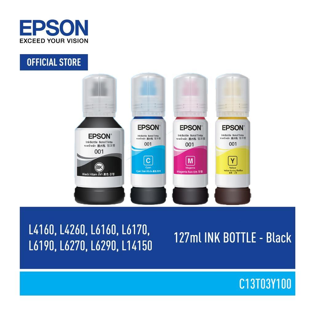 หมึก EPSON 001 ของแท้มีกล่อง T03Y100/ T03Y200/ T03Y300/ Y03Y400
