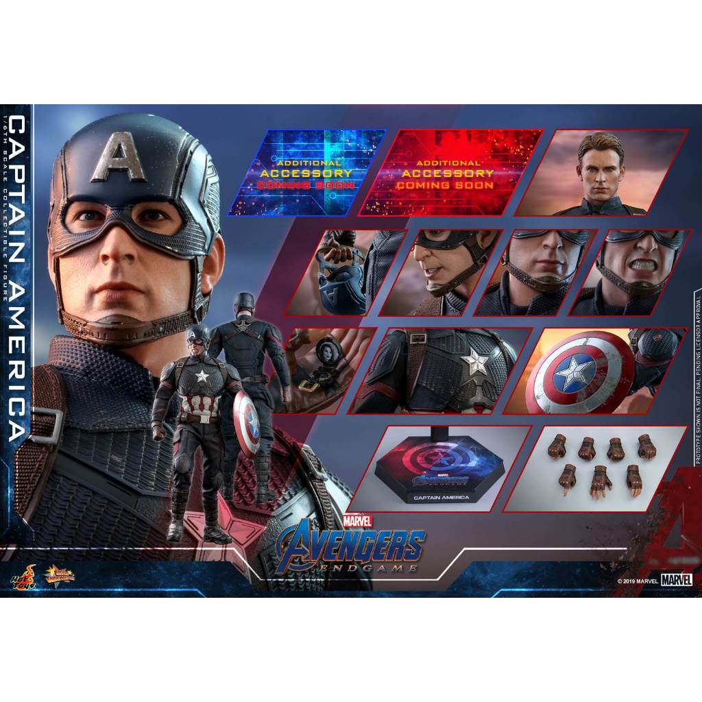 Hot Toys MMS536 Captain America - Avengers : Endgame **มือสองสภาพดี** **สินค้าพร้อมส่ง**
