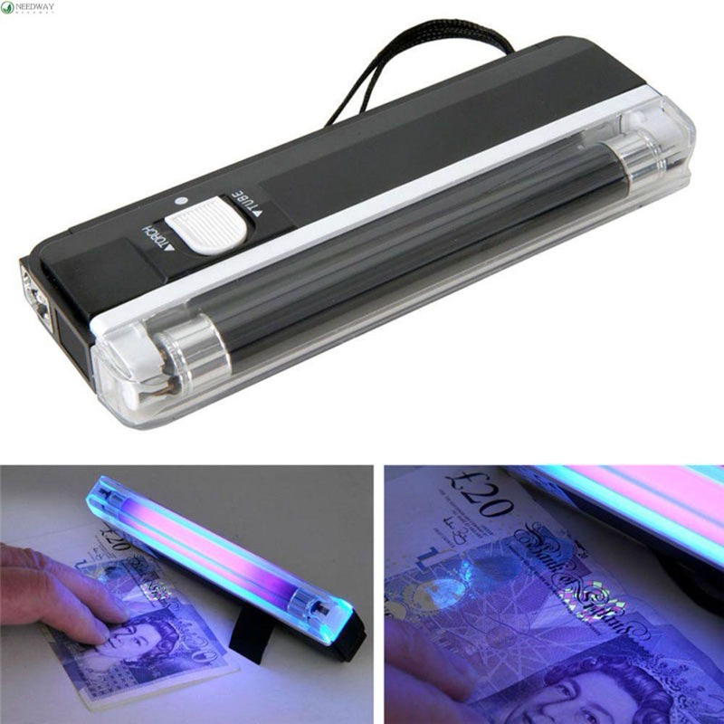 UV Light Money Detector เครื่องตรวจเช็ค‎แบงค์ปลอม ตรวจธนบัตรปลอมพร้อมไฟฉายพร้อมถ่าน