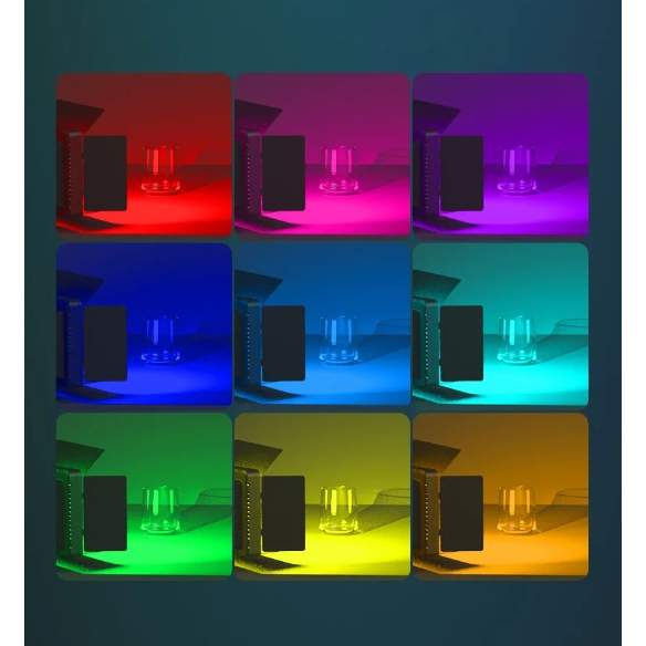 LEDU600+/U800+RGB ไฟ LED 3000K-6500K CRI95 + การถ่ายภาพแสงแผงสตูดิโอถ่ายภาพหลอดไฟสำหรับ youtube Vlog ที่ถ่ายทอดสด