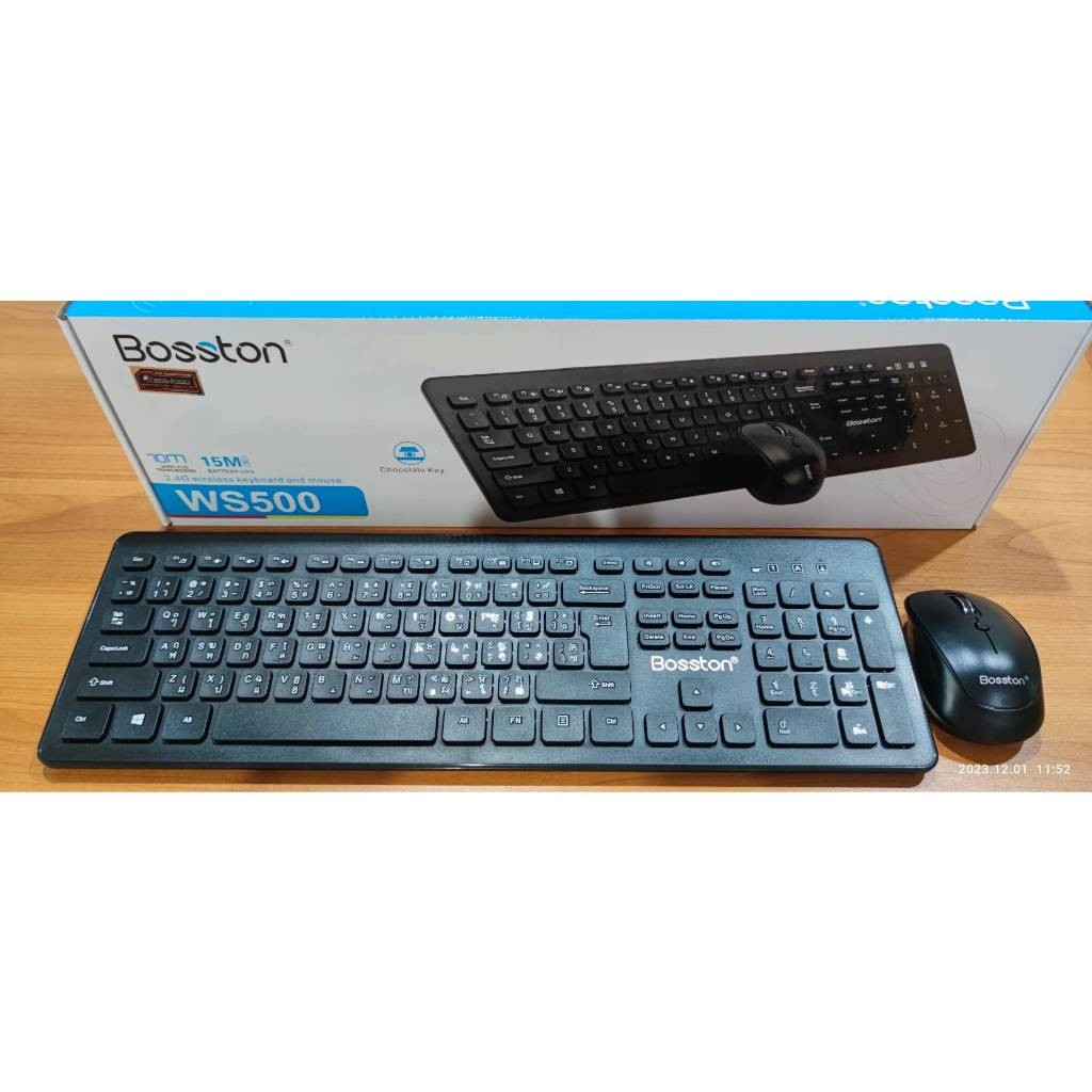 คีย์บอร์ด+เมาส์ ไร้สาย Keyboard+Mouse wireless WS500 KMC-8122 KMC-8113 KMC-8111 2.4g 10เมตร