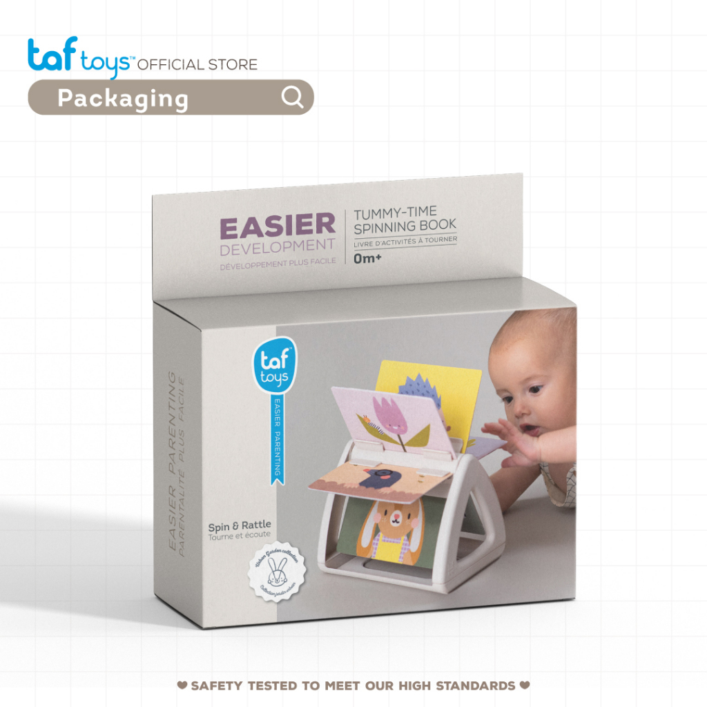 Taf Toys หนังสือผ้า สองด้านหมุนได้ Tummy Time Spinning Book หนังสือ เสริมพัฒนาการ 0 เดือน ขึ้นไป รูปที่ 8