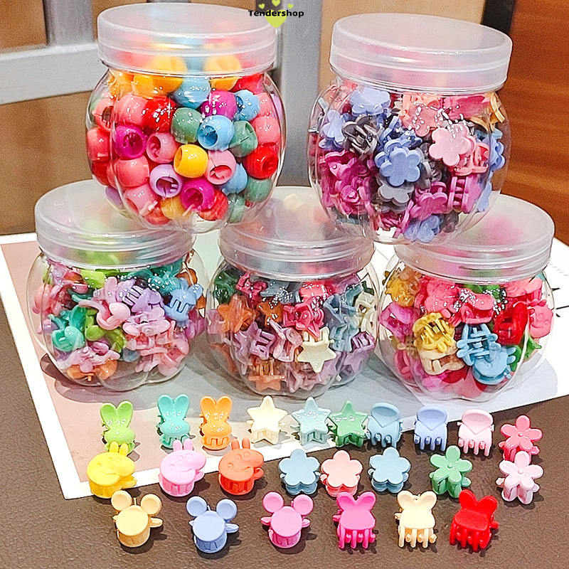 COD💖1บาท กิ๊บติดผมเล็ก มินิน่ารัก เลือกสีได้ กระต่ายรูปดาวห้าแฉกลายดอกไม้ เด็กนักเรียน ราคาถูกที่สุด