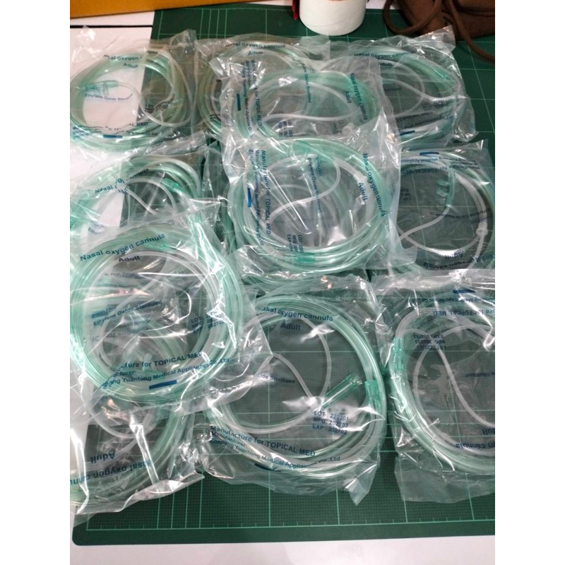 สายออกซิเจน 1ชิ้น Oxygen Cannula หนวดกุ้ง ผู้ป่วย ทางจมูก Oxygen Cannula ให้ออกซิเจน
