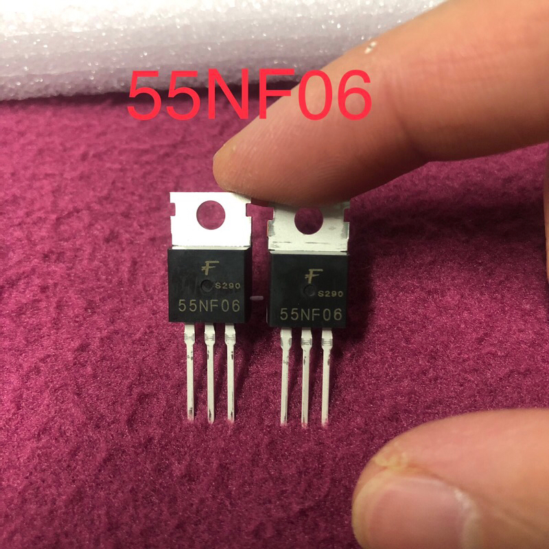 STP55NF06 P55NF06 55NF06 มอสเฟต Mosfet ภาคจ่ายไฟแอมป์รถยนต์ ยี่ห้อ IRF แท้