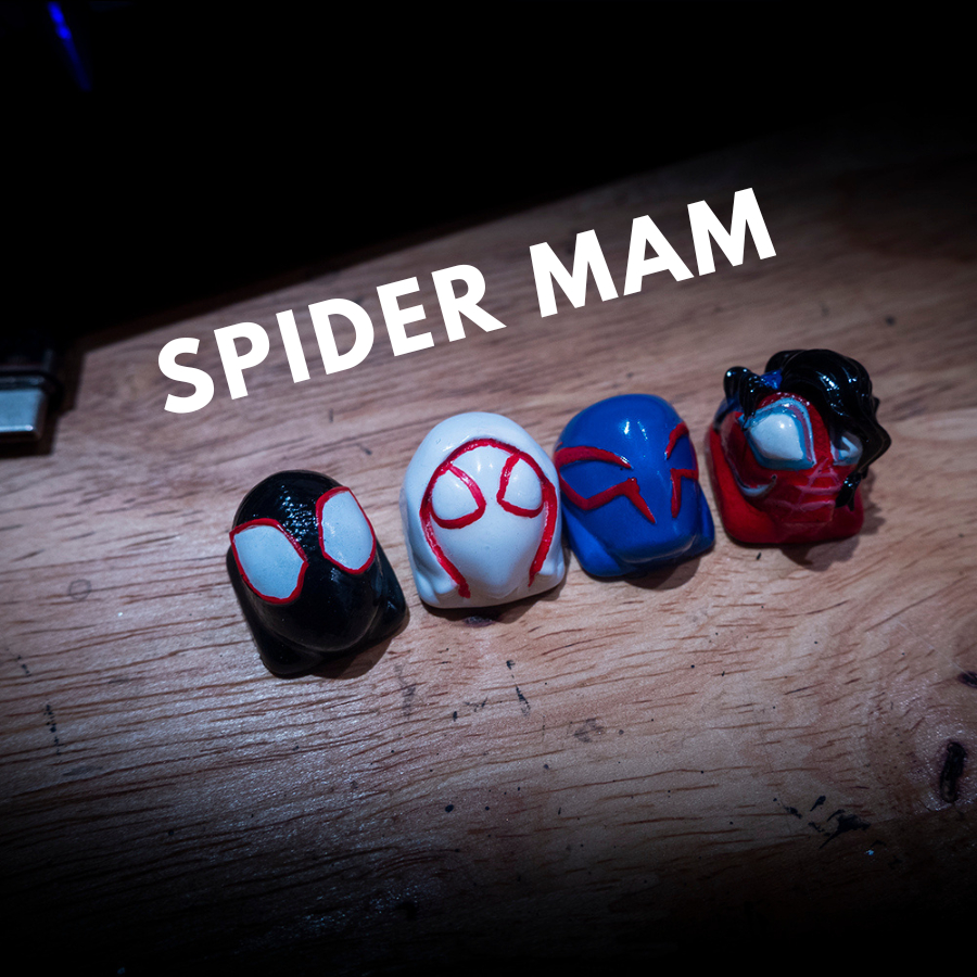 ส่งฟรี Artisan keycap  spider man