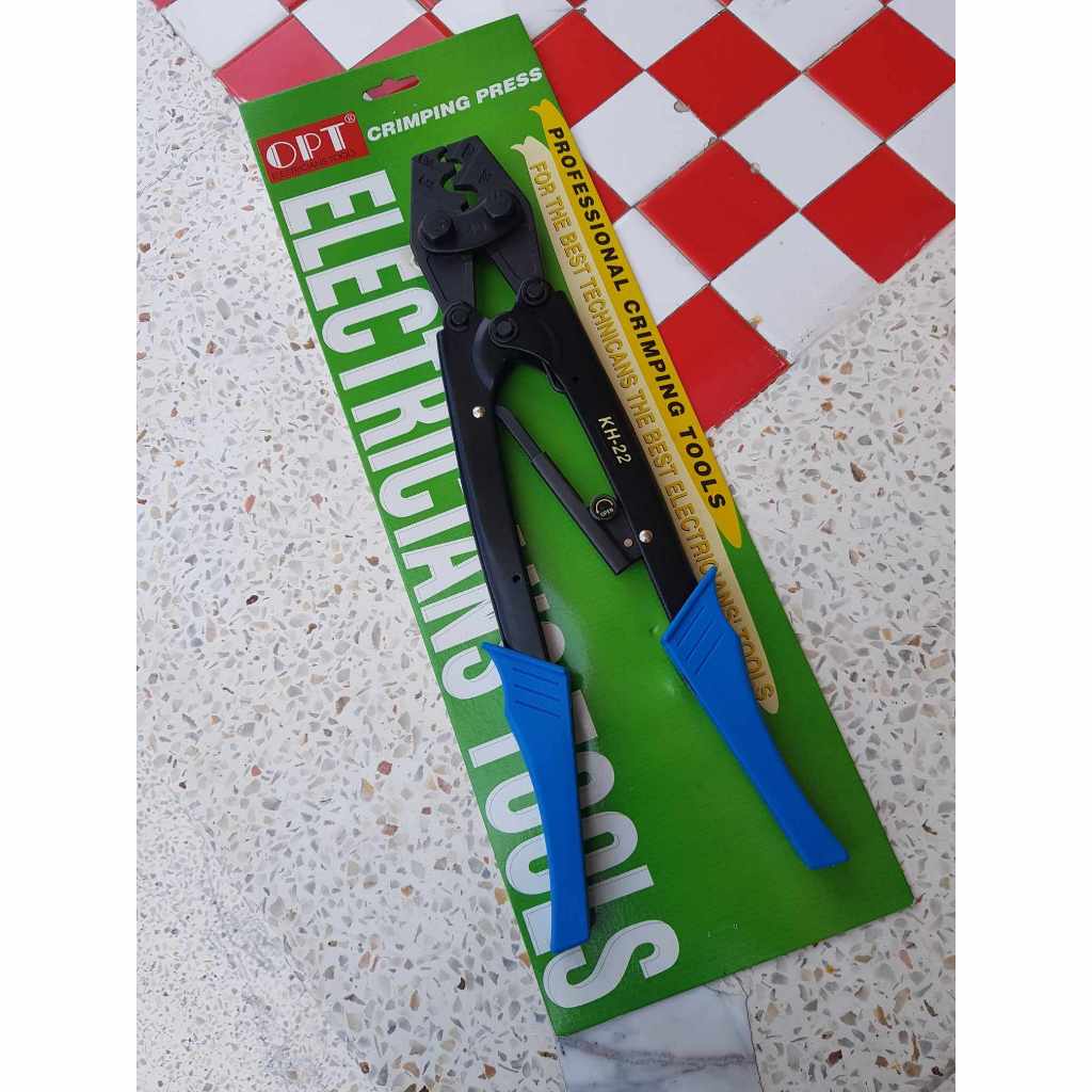 OPT คีมย้ำหัวสาย คีมย้ำหางปลา คีมย้ำสายไฟ KH-22