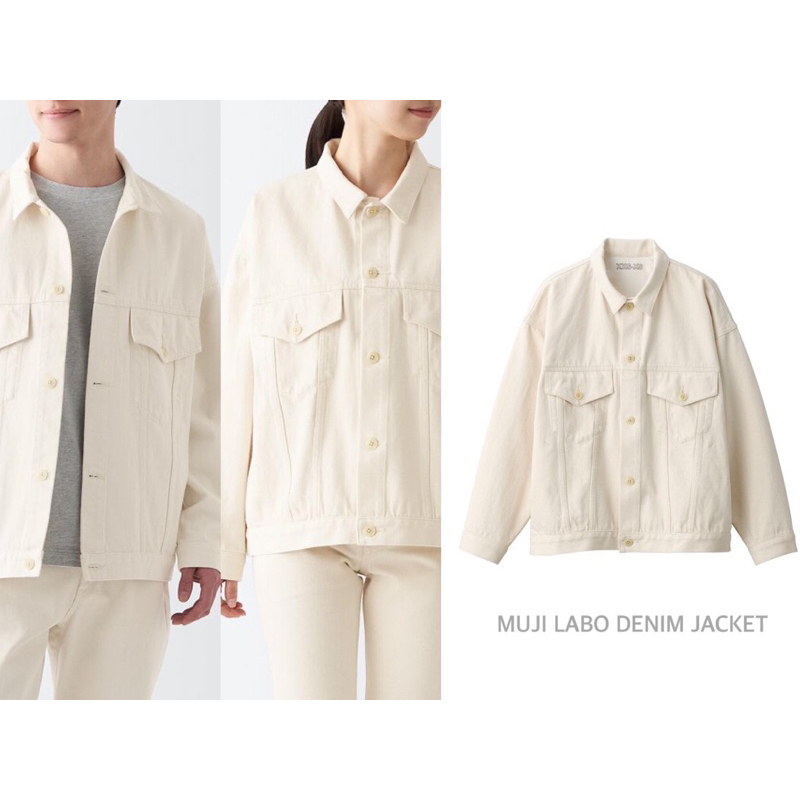 MUJI เสื้อแจ็คเก็ต แขนยาว LABO DENIM JACKET