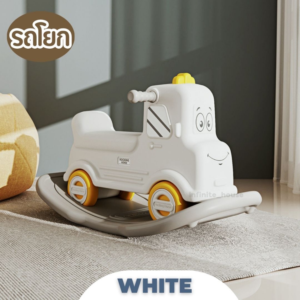 ม้าโยก2in1 ม้าโยกเด็ก โยกเยกรถดับเพลิง รถลากม้า ของเล่นเด็ก ม้าโยก ม้าล้อเลื่อนสำหรับเด็ก 1-3ปี รถเข็นเด็ก ขาไถรถบัส - รูปที่ 5