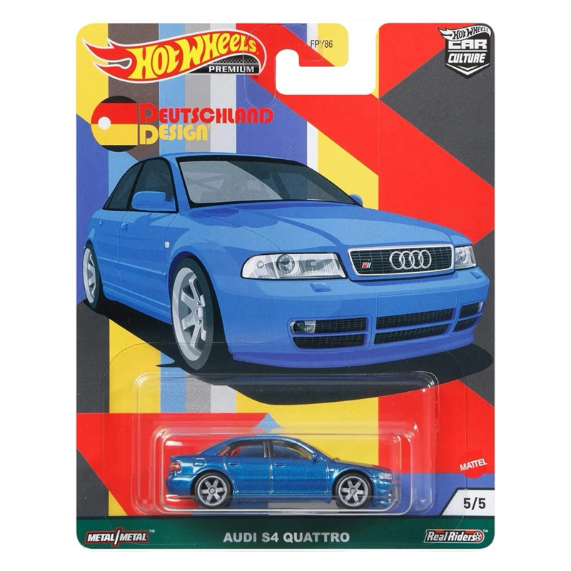 Hotwheels Premium | Audi S4 Quattro (Deutschland Design) สเกล 1:64
