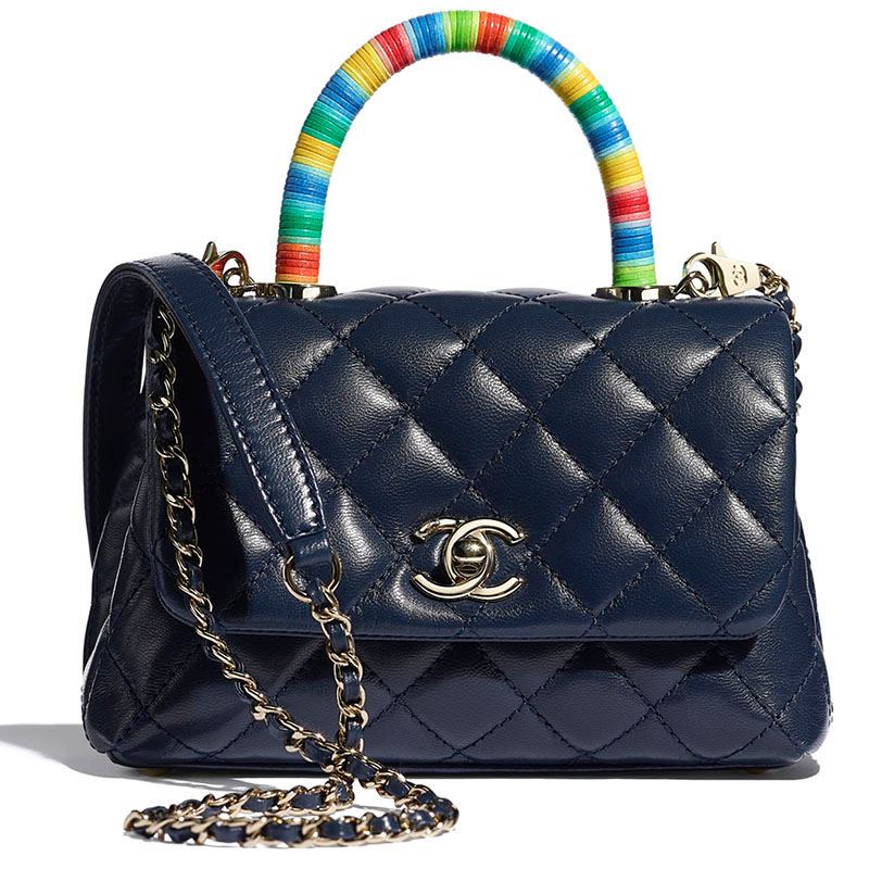 Chanel/New Style/Crossbody Bag/หนังแกะ/กระเป๋าถือ/ของแท้ 100%