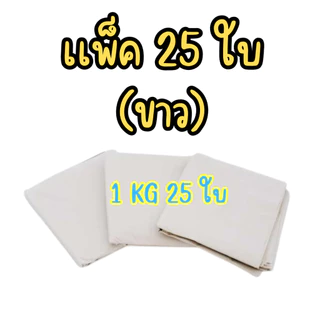 ถุงรองกล่องโฟม ถุงขาวรองกล่องโฟมปลูกผักไฮโดรโปนิกส์ ถุงรองกล่องกุ้ง (*ใส่ได้พอดีไม่ต้องตัด*) มี 25 ใบ