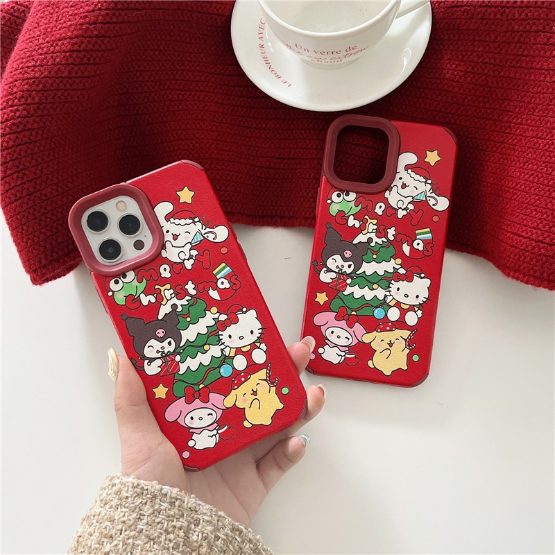 เคสลายคริสมาสรวมน้องๆซานเคสไอโฟน พร้อมส่ง เคสสำหรับ IPHONE CASE 11-15PROMAX