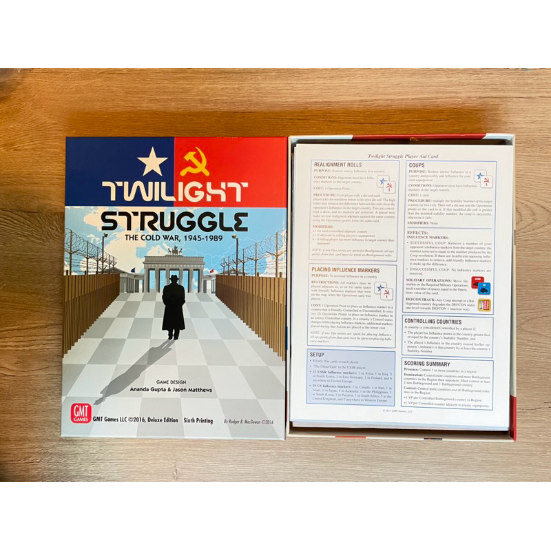 บอร์ดเกม Twilight struggle ภาษาอังกฤษ มือสอง พร้อมส่ง