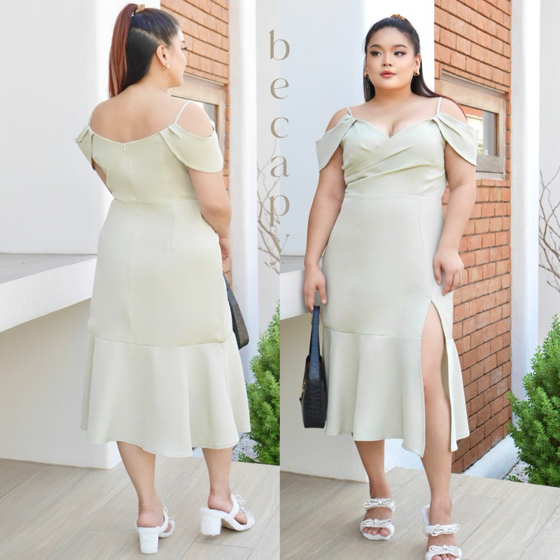 Acacia dress ชุดไปงานแต่งสาวอวบ