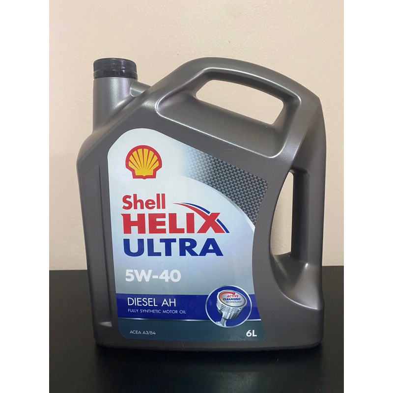 น้ำมันเครื่อง Shell Helix ultra สังเคราะห์ 100% 5w-40 ดีเซล ACEA A3/B4 (6L)