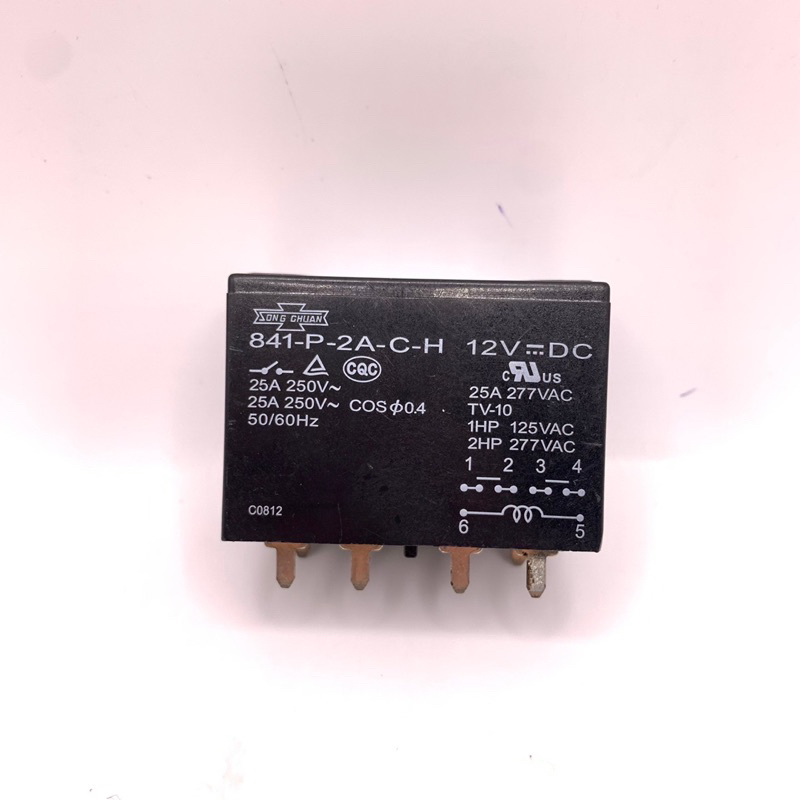 รีเลย์ 841-P-2-C-H 12VDC รีเลย์ 6ขา พร้อมส่ง ส่งทุกวัน