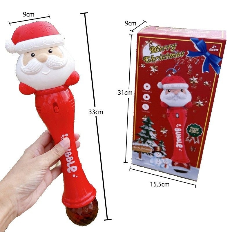 My_Kids shop เครื่องเป่าฟองสบู่ซานต้า ของเล่นเด็ก Bubble santa automatic สินค้าพร้อมส่งจากไทย ที่เป่าฟองอัตโนมัติ