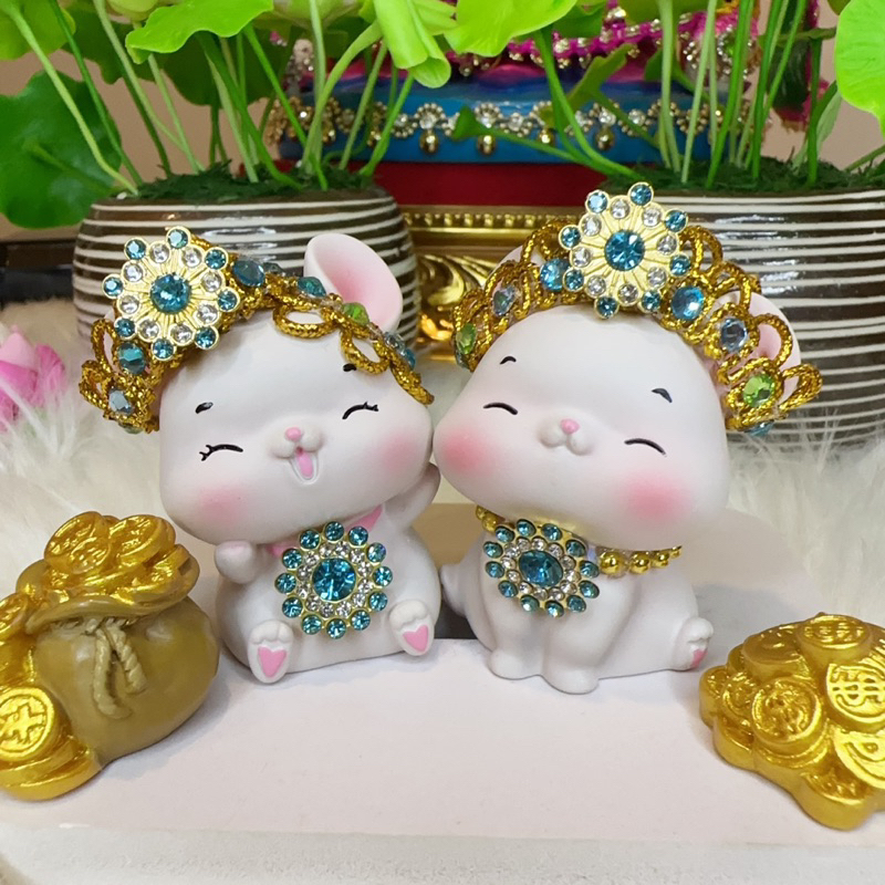 หนูมุสิกะถวายพระพิฆเนศ รุ่นตะมุตะมิ สีฟ้า🩵