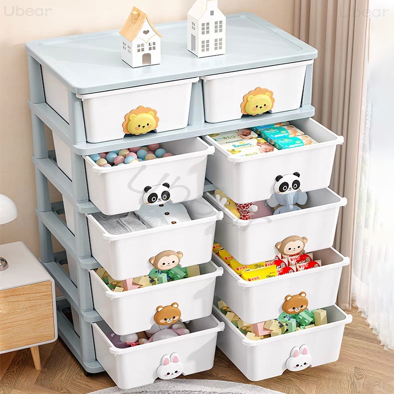 Ubear ลิ้นชัก เด็ก เก็บของ เพิ่มหนา มีล้อ เป็นมิตรกับสิ่แวดล้อม ตู้เสื้อผ้า
