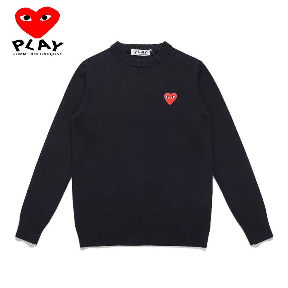 ใหม่PLAY，Rei Kawakubo，CDG，COMME des GARCONS，100% ของแท้นำเข้าจากญี่ปุ่นเสื้อกันหนาว，แขนยาวเสื้อโค้ท，ประเภทคู่