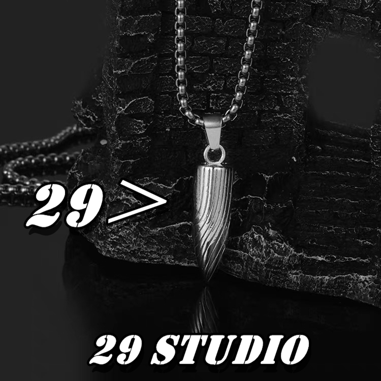 สร้อยคอแฟชั่นโมเดล Bullet สร้อยคอฮิปฮอป คอลเลคชั่น ขายตรงจากโรงงาน สร้อยคอจะไม่ลอกหรือเปลี่ยนเป็นสีดำ