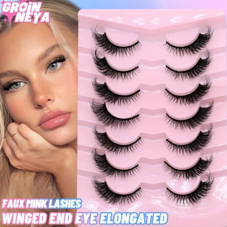 Eyelashes ขนตาปลอม สายฝอ สายแซ่บ ขนตาปลอม 3D ความยาว 12-16 mm. ยาวนุ่ม ไม่แข็งเบาสบายตา ติดง่าย ขนฟู แกนนิ่ม เบาสบายตา
